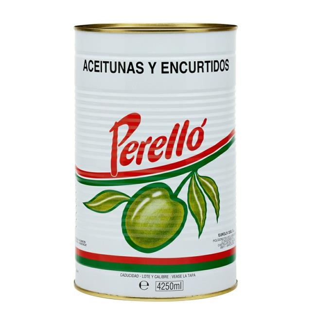 Aceitunas Sevillanas ( hueso). 2,5 Kg.