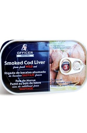 Smoked cod liver Officer 120 g.