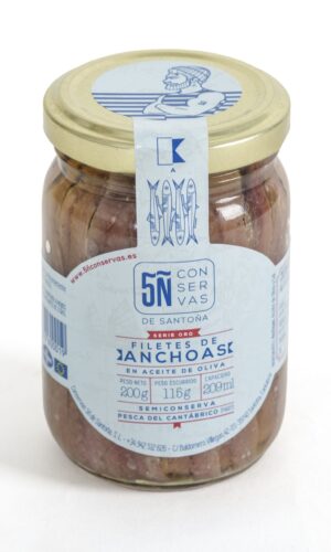 Filetes anchoa de Santoña 210 g.