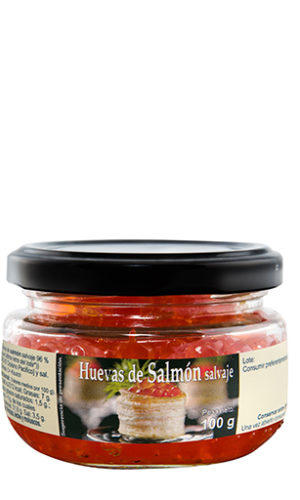 Huevas de salmón salvaje 100 g.