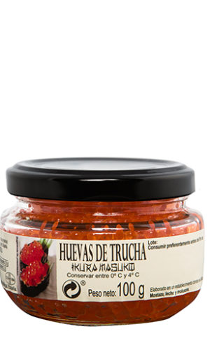 Huevas de trucha 100 g.